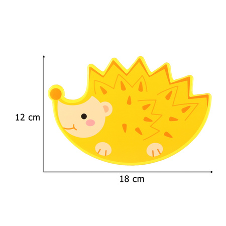 Gra zręcznościowa montessori układanka balansująca klocki drewniane jeż nawlekane owoce