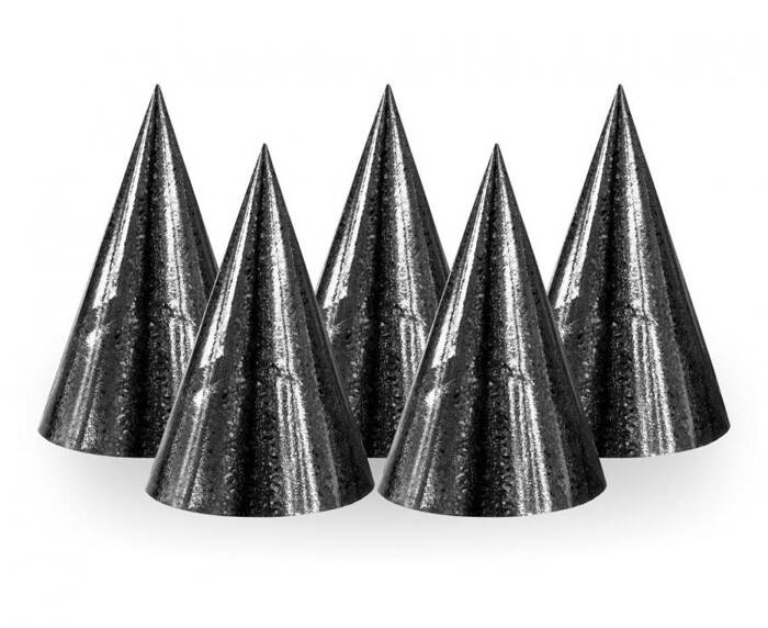 Czapeczka papierowa holograficzna czapeczki Sylwester Karnawał 1 szt.