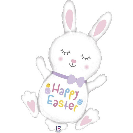 Balon foliowy Zajączek Wielkanocny HAPPY EASTER 97 cm