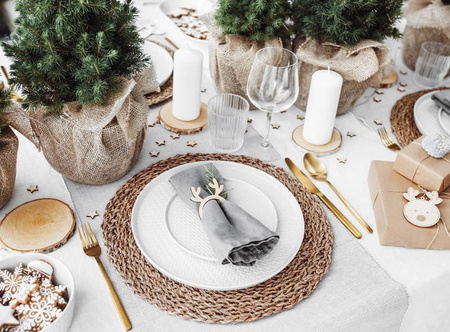 Zawieszki drewniane do prezentów świąteczne MIX 10 szt.