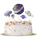 Dekoracja na tort pikery toppery Galaxy Planety