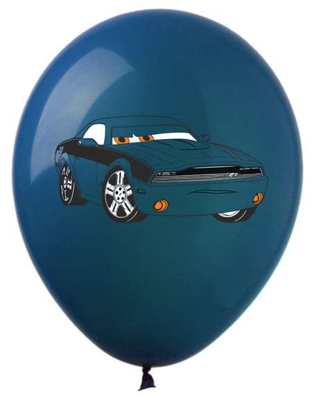 Auta, Cars balony gumowe z nadrukiem 10 szt. mix