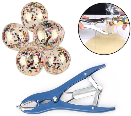 Szczypce do rozprężania balonów do wsypywania konfetti