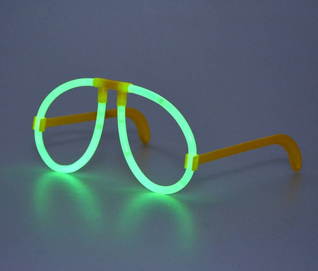 Okulary okrągłe GLOW świecące w ciemności