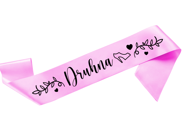 Szarfa satynowa na Wieczór Panieński - Druhna