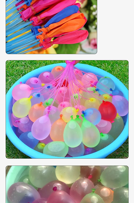 Balony Wodne Bomby 37 szt + nasadka z gwintem