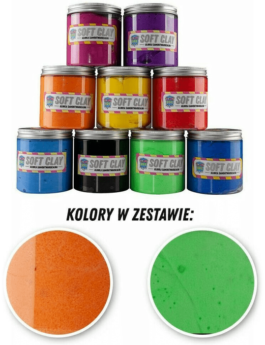 GLINKA SAMOUTWARDZALNA ZESTAW FLUO + POMARAŃCZOWY