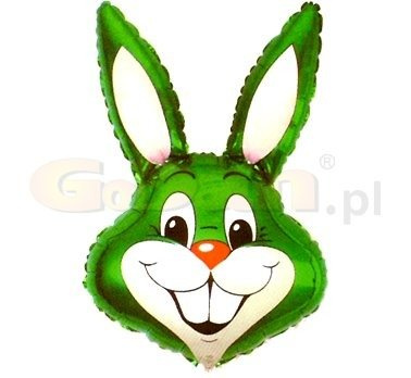 Balon foliowy królik niebieski 14 cali na powietrze / na patyk