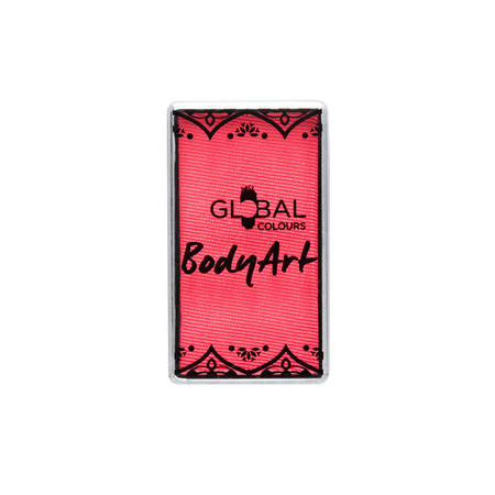 Global Colours farba do twarzy i ciała prostokątna 20g UV Neon Pink
