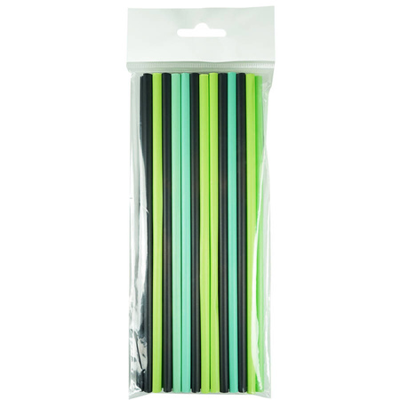 Słomki do picia biodegradowalne zielone PLA 25 szt.