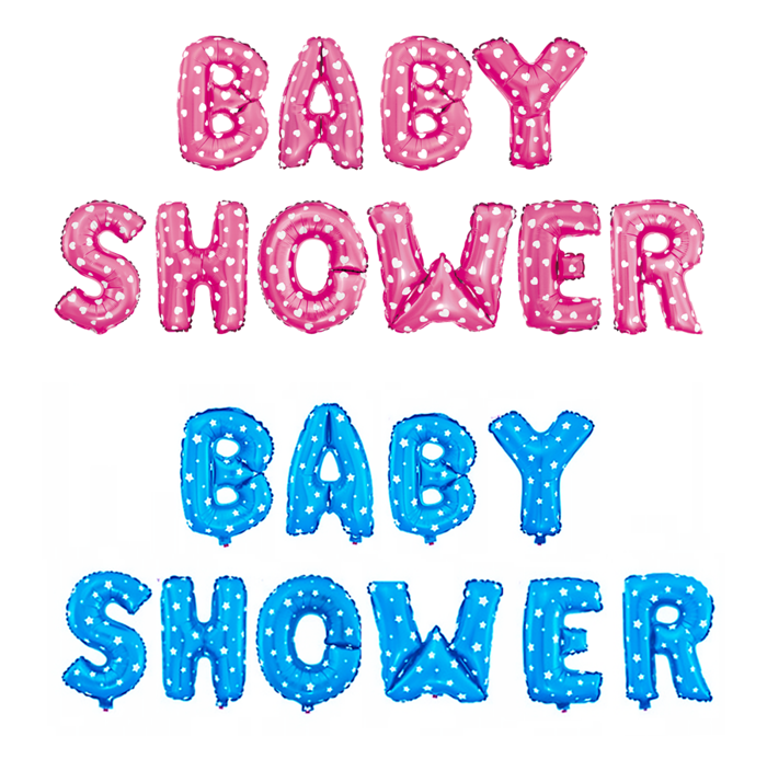 Napis BABY SHOWER balon foliowy