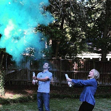 Konfetti pneumatyczne PAPIEROWE z proszkiem Boy or Girl POWDER smoke 30 cm