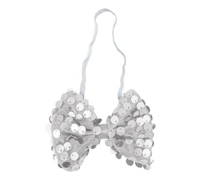 Mucha w cekiny duża 12 x 8 cm na Sylwestra i karnawał