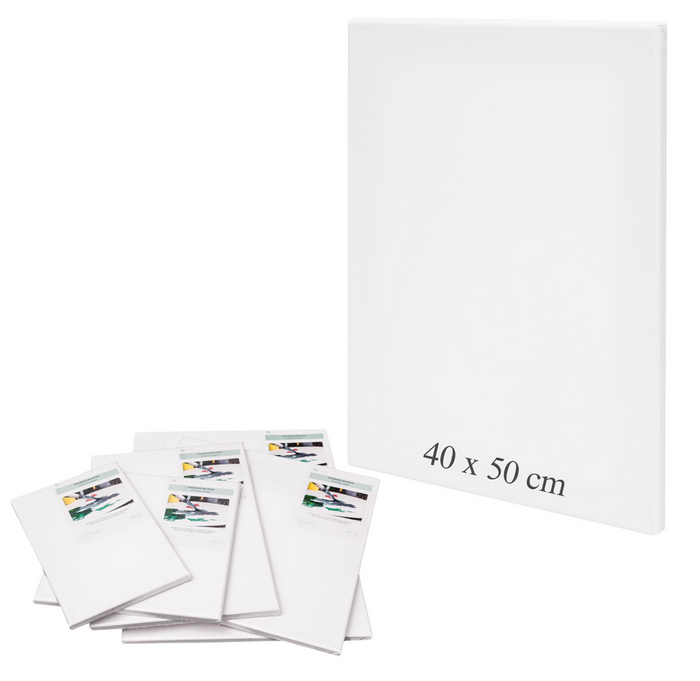 Podobrazie malarskie  białe- bawełniane 40 X 50 cm, 280 g