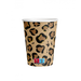 Kubeczki papierowe Safari lampart cętki 250 ml 8 szt.