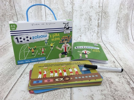 100 ZABAW Z PIŁKĄ NOŻNĄ KSIĄŻKA KARTY KAPITAN NAUKA