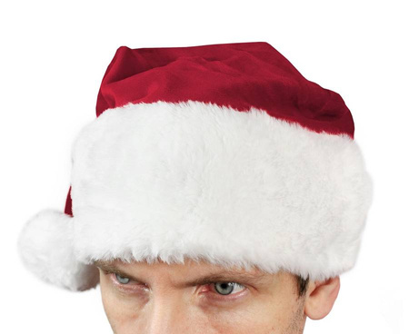 Klasyczna Czapka Mikołaja "Aksamit"