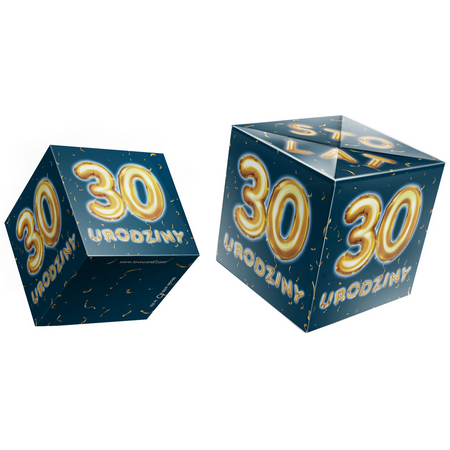 Kartka urodzinowa wybuchająca konfetti - 30 urodziny