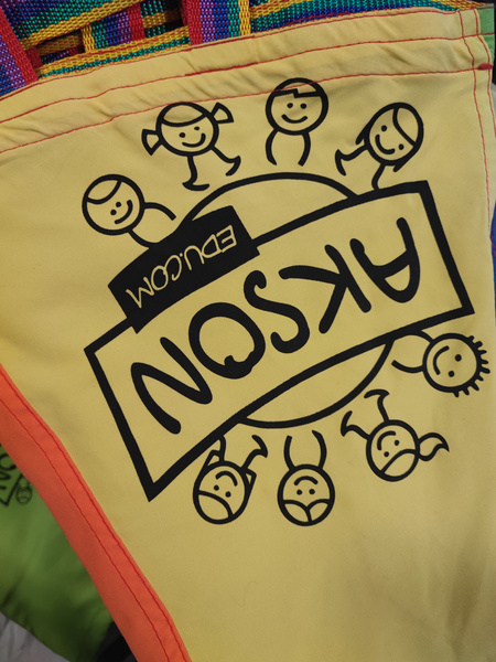 Profesjonalna Chusta Animacyjna AKSON 7 BARW- 1,2m - OUTLET - przesunięty nadruk