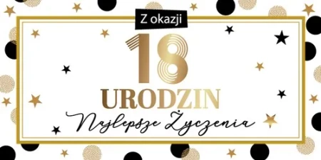 Pudełko ozdobne na banknoty W dniu 18 urodzin