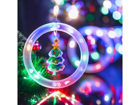 Girlanda lampki Świąteczne kurtyna 95 led multikolor 3 m