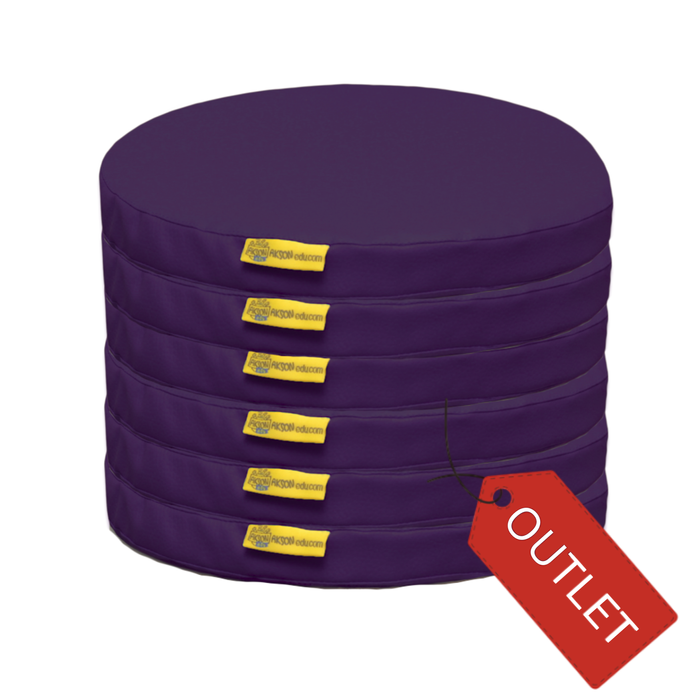 Poduszki kodura bez nadruku zestaw 6 szt. AKSON fioletowe - OUTLET - różnica w kolorze