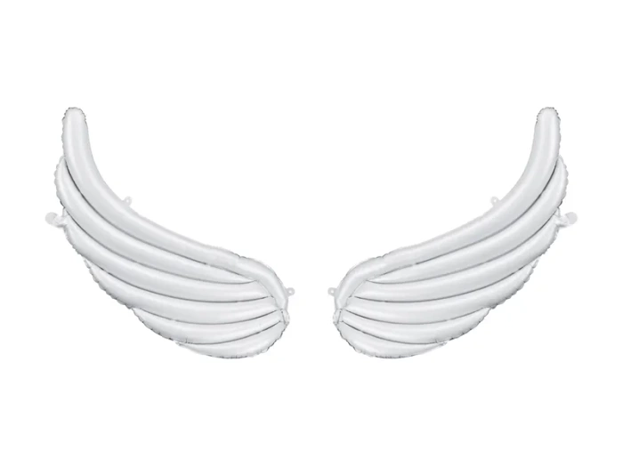 Balony foliowe do girland Skrzydła, 104 x 60 cm, białe