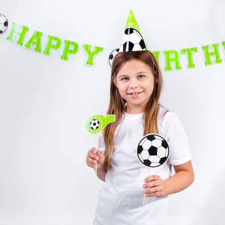 Foto rekwizyty do zdjęć fotobudka piłka nożna FOOTBALL 9 szt.