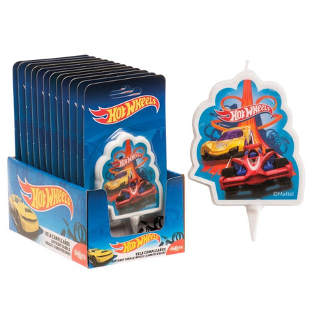 Świeczka urodzinowa na tort Hot Wheels 7,5 cm