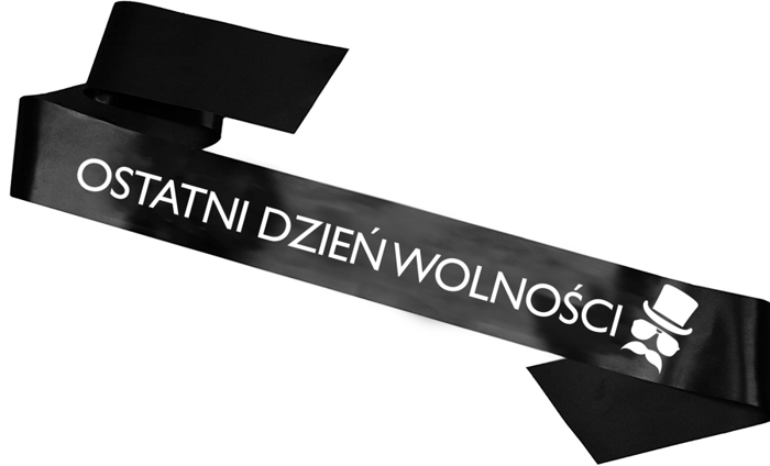 Szarfa satynowa Wieczór kawalerski - Ostatni dzień wolności