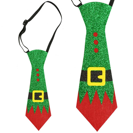 Krawat świąteczny elf 25 cm