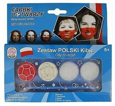 Zestaw farbek Polski kibic