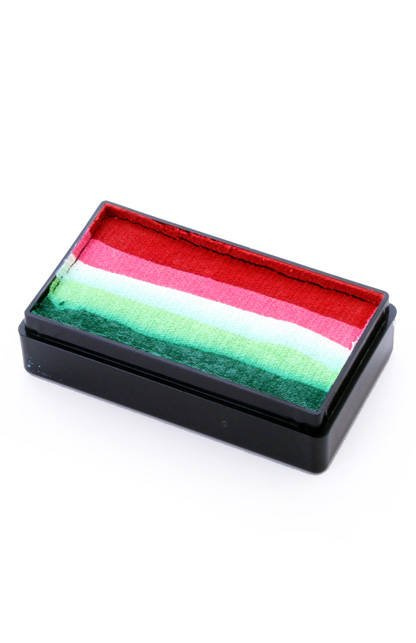 Farba do twarzy Split Cake 28g RED/ PINK/ WHITE/ LIME/ GREEN PartyXplosion