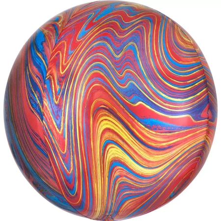 Marmur kolorowy kula ORBZ balon foliowy 40cm