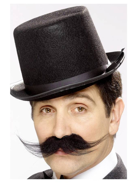 Wąsy detektywa duże Czarne Smiffy's