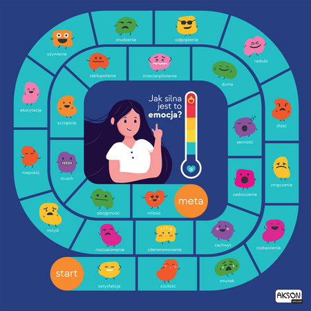 Mata Animacyjna GRA EMOCJE 100 cm - OUTLET - dziurka w macie