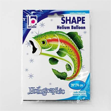 Balon foliowy ryba zielona pstrąg 16 cali
