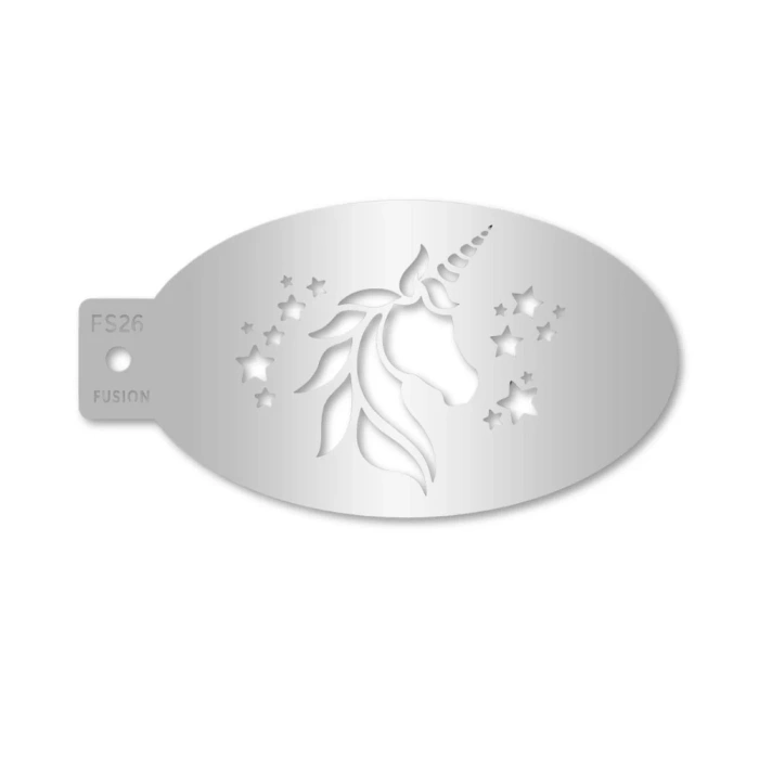 Szablon do malowania twarzy i ciała FUSION jednorożec