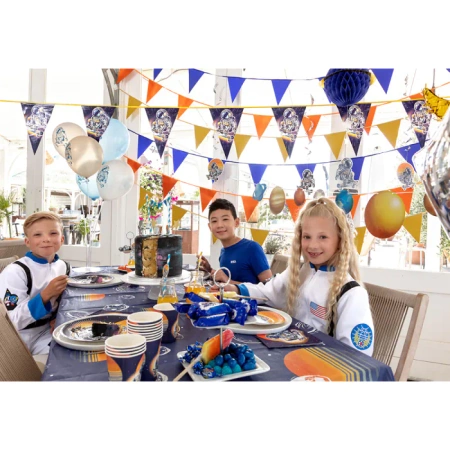 Baner urodzinowy girlanda Happy Birthday kosmos 250 cm