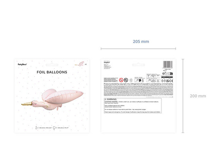 BOCIAN balon foliowy 103x60 cm