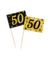 Toppery dekoracyjne, pikery na imprezę 50-ste urodziny 50 szt.