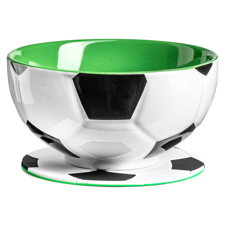 Miska piłkarza z futbolową podkładką