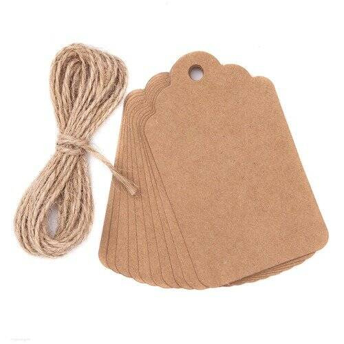 Zawieszki ze sznurkiem szyld 12 szt