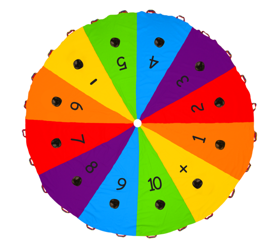 Chusta edukacyjna z kieszeniami LICZBY 3m AKSON