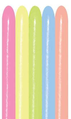 Balony do modelowania 260Q Sempertex 100 szt Mix NEON