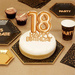 Topper 18 Happy Birthday napis dekoracja na tort