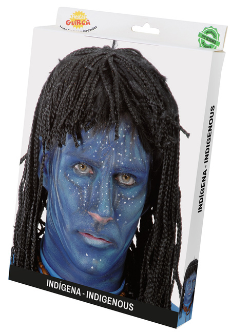 Peruka z dredami czarna Avatar