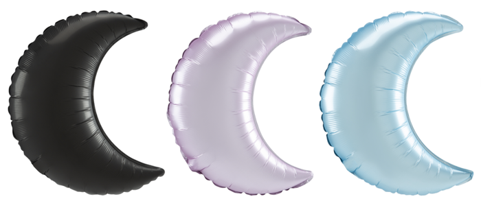 Księżyc satynowy balon foliowy 66 cm