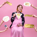 Foto rekwizyty do zdjęć Baby Shower złote 6 szt.