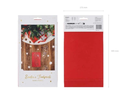 Świąteczne Szablony ŚLADY MIKOŁAJA Gwiazdki MIX